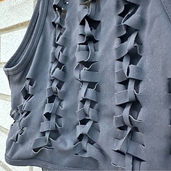 Free People FP Movement Revelation Crop Sports Bra Tank Black - Picture 10 of 10